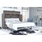 Bestar Pur 61W Full Cabinet Bed with Mattress, Bark Grey 126193-000047 - alternate 6
